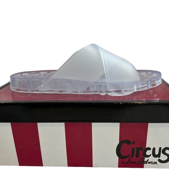 Circus 🎪 by Sam Edelman White Jelly Slip On Sandals Size 8 NWT - Picture 11 of 16